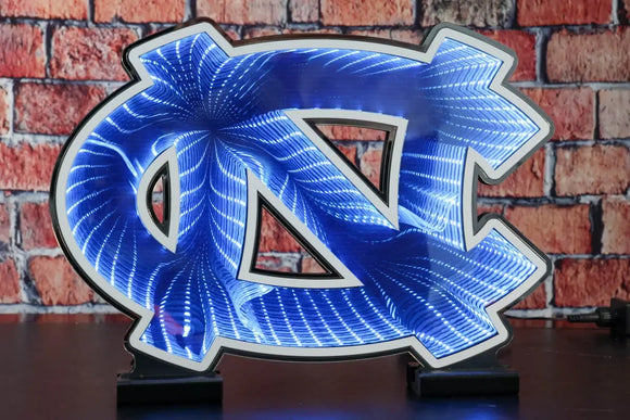NCAA LED Infinity Logo Light - North Carolina Tar Heels