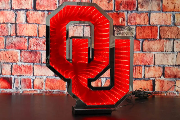 NCAA LED Infinity Logo Light - Oklahoma Sooners – Green Gridiron, Inc.