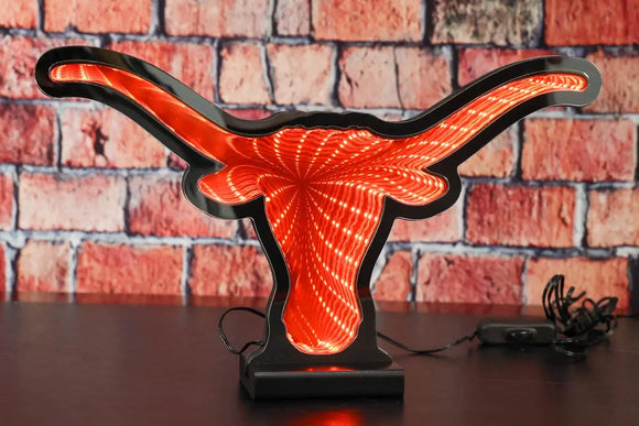 NCAA LED Infinity Logo Light - Texas Longhorns