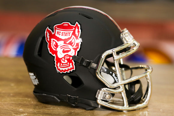 North Carolina State Wolfpack Black Howl Riddell Collectible Mini Speed Football Helmet