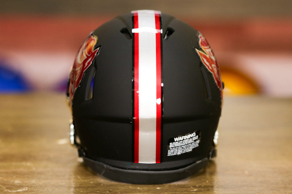 coolest ncstate football helmet North Carolina State Wolfpack Black Howl Riddell NCAA Speed Mini Helmet
