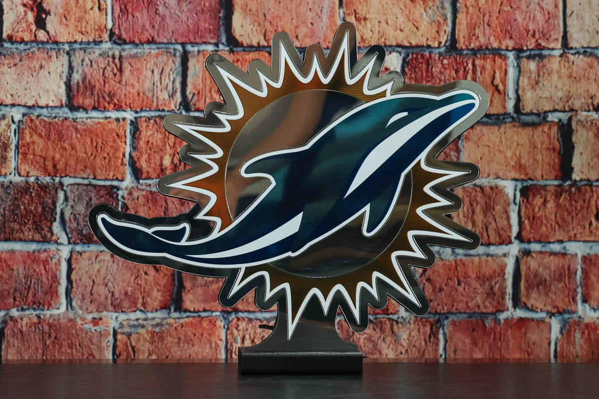 NFL LED Infinity Logo Light - Miami Dolphins – Green Gridiron, Inc.