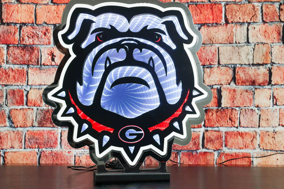 NCAA LED Infinity Logo Light - Georgia Bulldogs Dawg