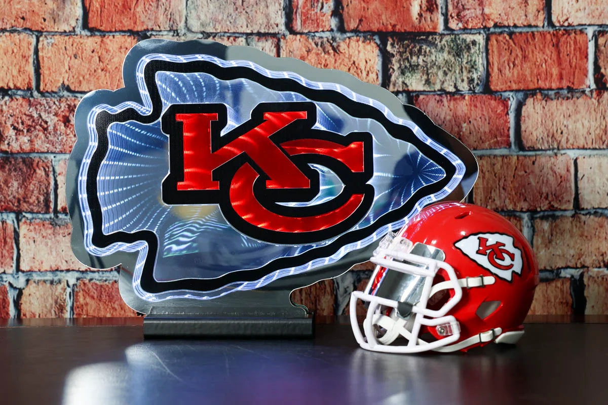 NFL LED Infinity Logo Light - Kansas City Chiefs – Green