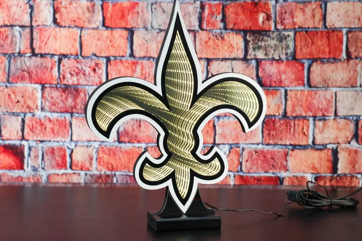 NFL LED Infinity Logo Light - New Orleans Saints