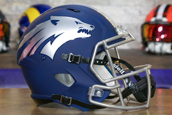 cyber monday aunthentic football helmet Nevada Wolf Pack Speed Display Helmet