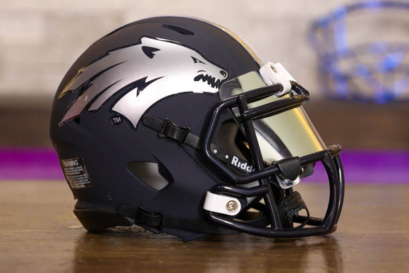Nevada Wolf Pack Riddell Speed Mini Helmet - GG Edition