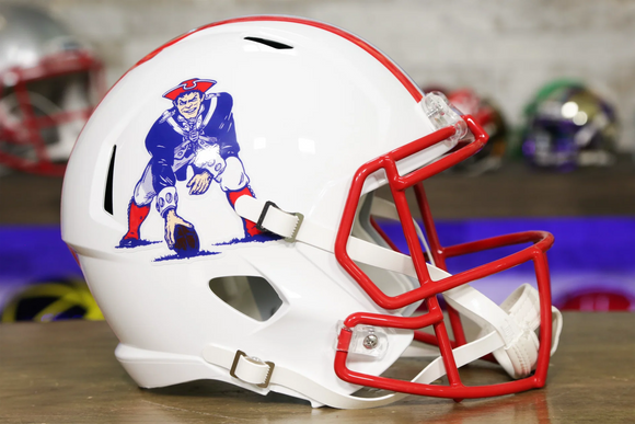 New England Patriots 1990-92 Throwback Full Size Replica Speed Helmet