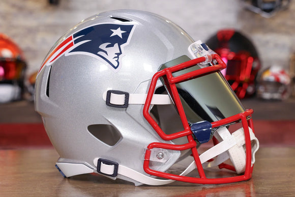 Mini Helmet Patriots Helmet Football Helmets Ebay CUSTOM*** NEW ENGLAND PATRIOTS NFL Riddell SPEED Authentic