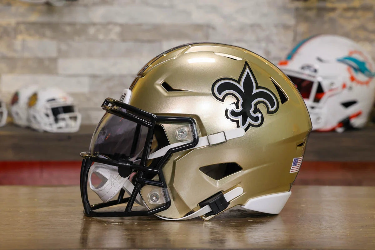 New Orleans Saints Riddell SpeedFlex Mid-Size Helmet – Green