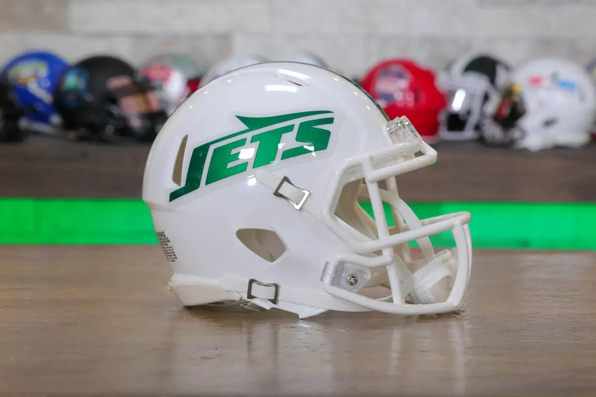 New York Jets Riddell Speed Mini Helmet - White Out
