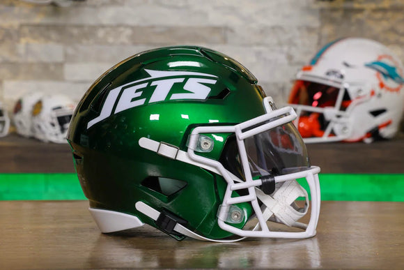 New York Jets Riddell SpeedFlex Mid-Size Helmet – Green Gridiron, Inc. New York Jets Riddell SpeedFlex Mid-Size Helmet – Green Gridiron, Inc.