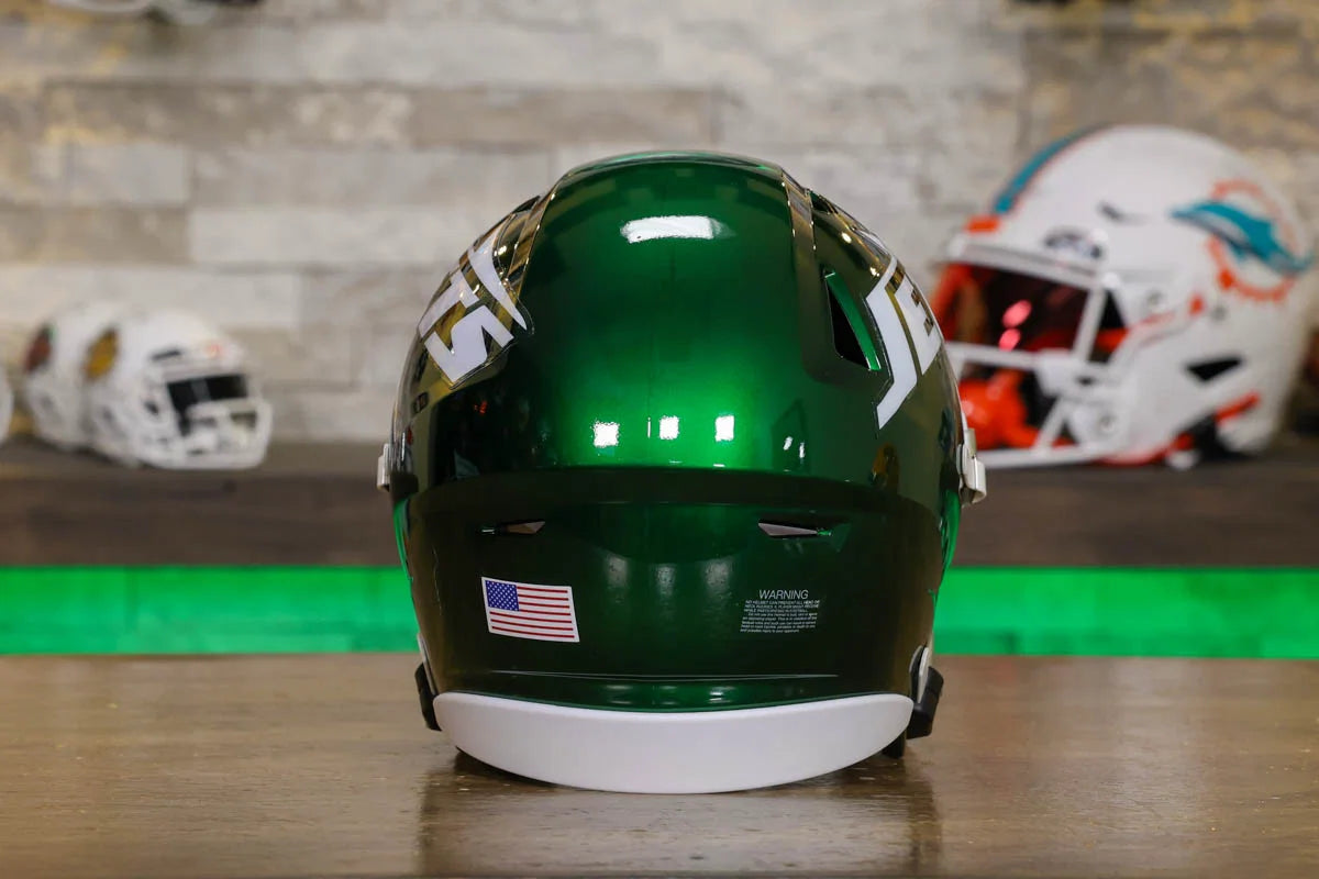 adult jets football helmet New York Jets Riddell SpeedFlex Mid-Size Helmet – Green Gridiron, Inc