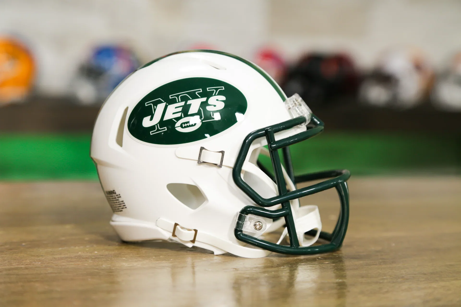New York Jets Riddell Speed Mini Helmet - Classic White Alternate
