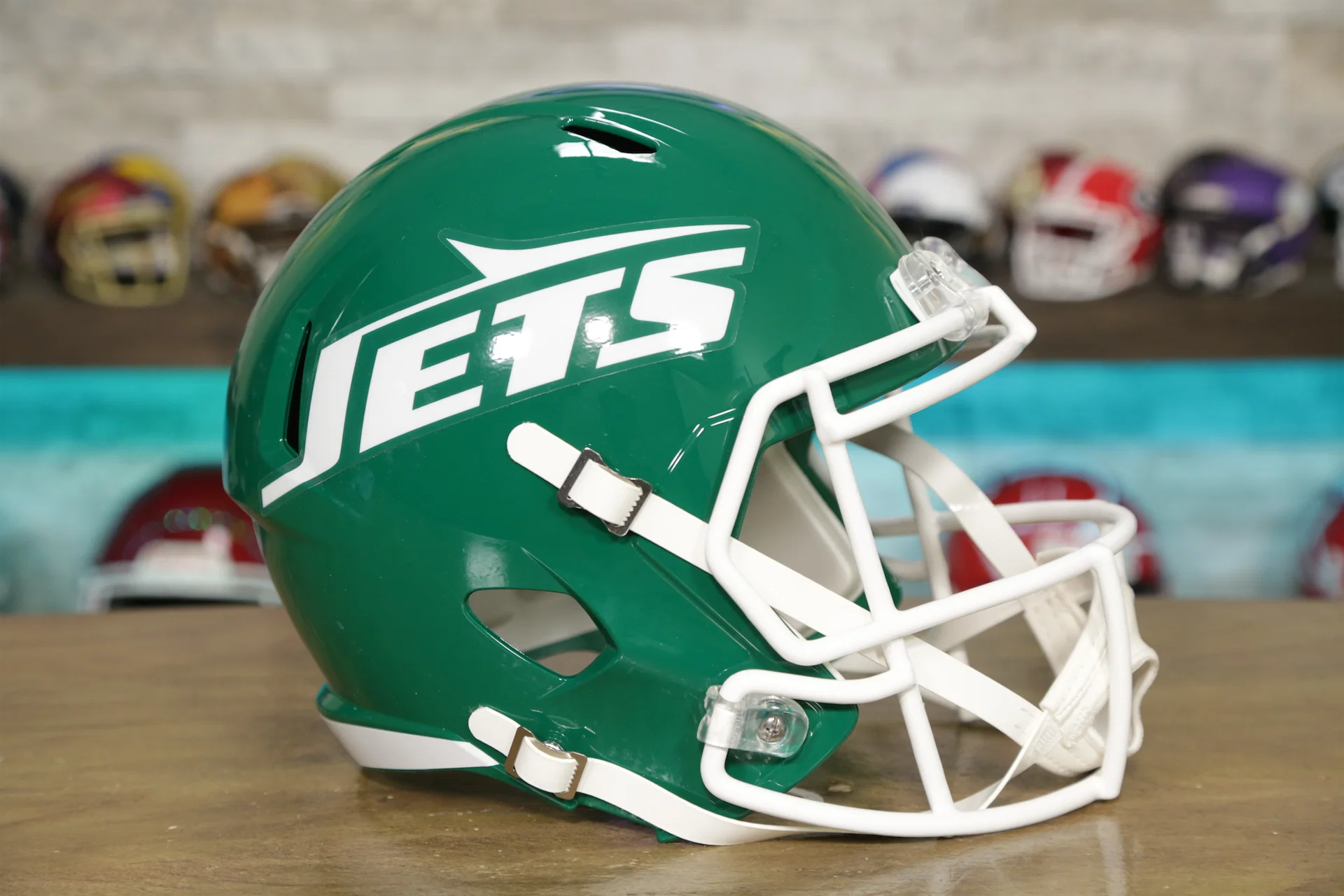 New York Jets Riddell Speed Display Helmet New York Jets Riddell Speed Display Helmet