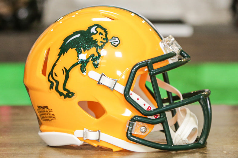 amazon speed green north dakota state university mini football helmet North Dakota State Bison Riddell Speed Mini Helmet