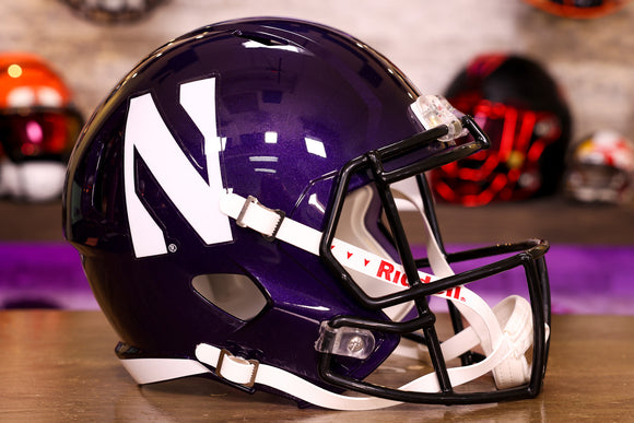 Réplica de casco Northwestern Wildcats Riddell Speed ​​- Púrpura 