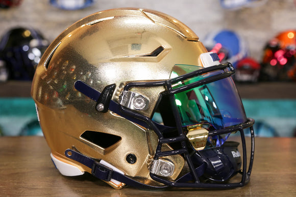 darigold football helmet Notre Dame Fighting Irish Riddell SpeedFlex Authentic Riddells Revolution Speed helmet has taken the football world by storm Notre Dame Fighting Irish Riddell