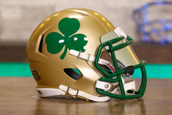 Notre Dame Fighting Irish Riddell Speed Mini Helmet - GG Edition
