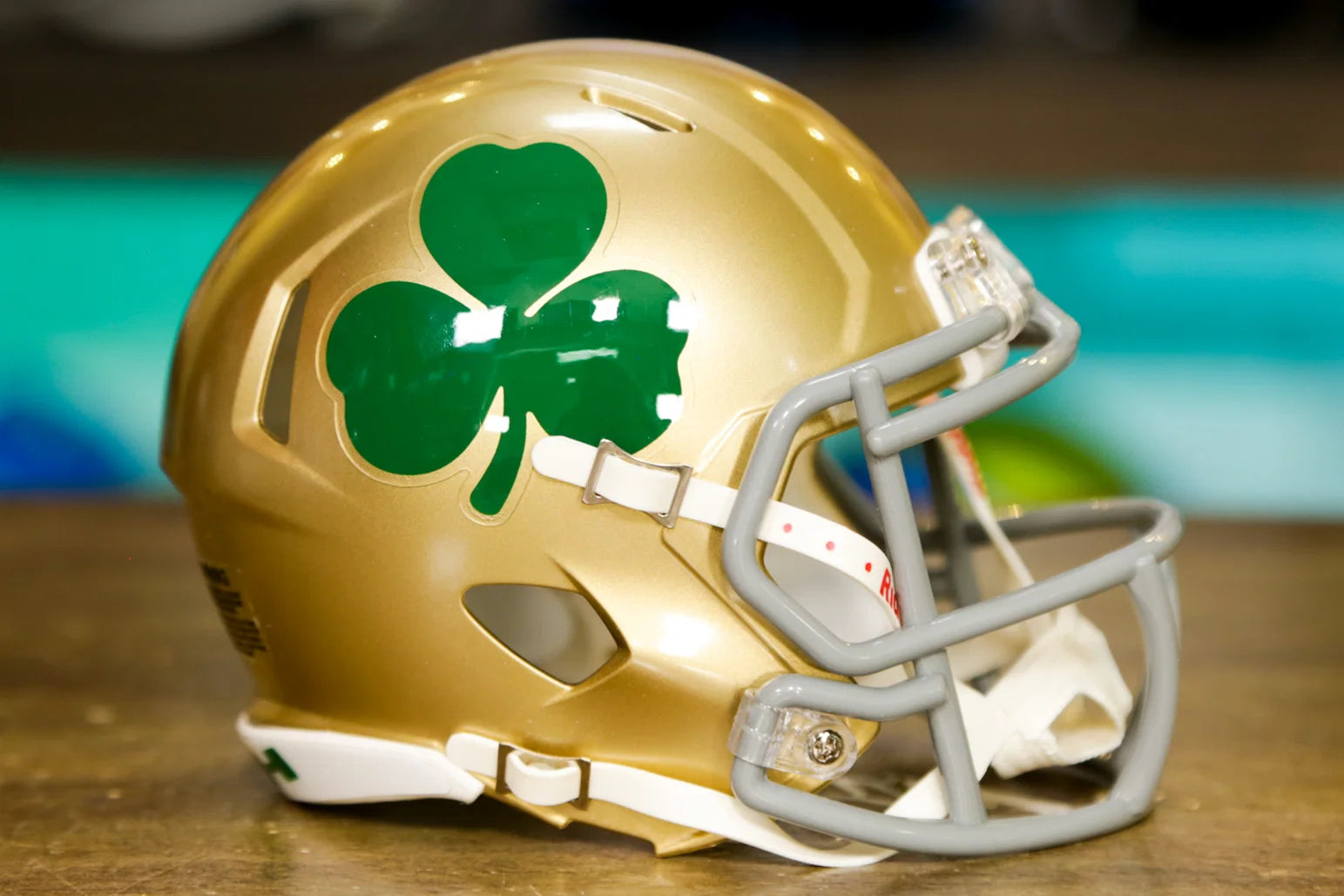 Notre Dame Fighting Irish Riddell Speed Mini Helmet Shamrock Series