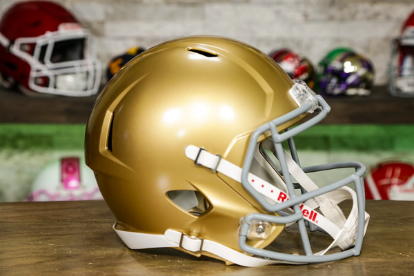 Riddell ゴールド ヘルメット ノートルダム ファイティング アイリッシュ リデル スピード