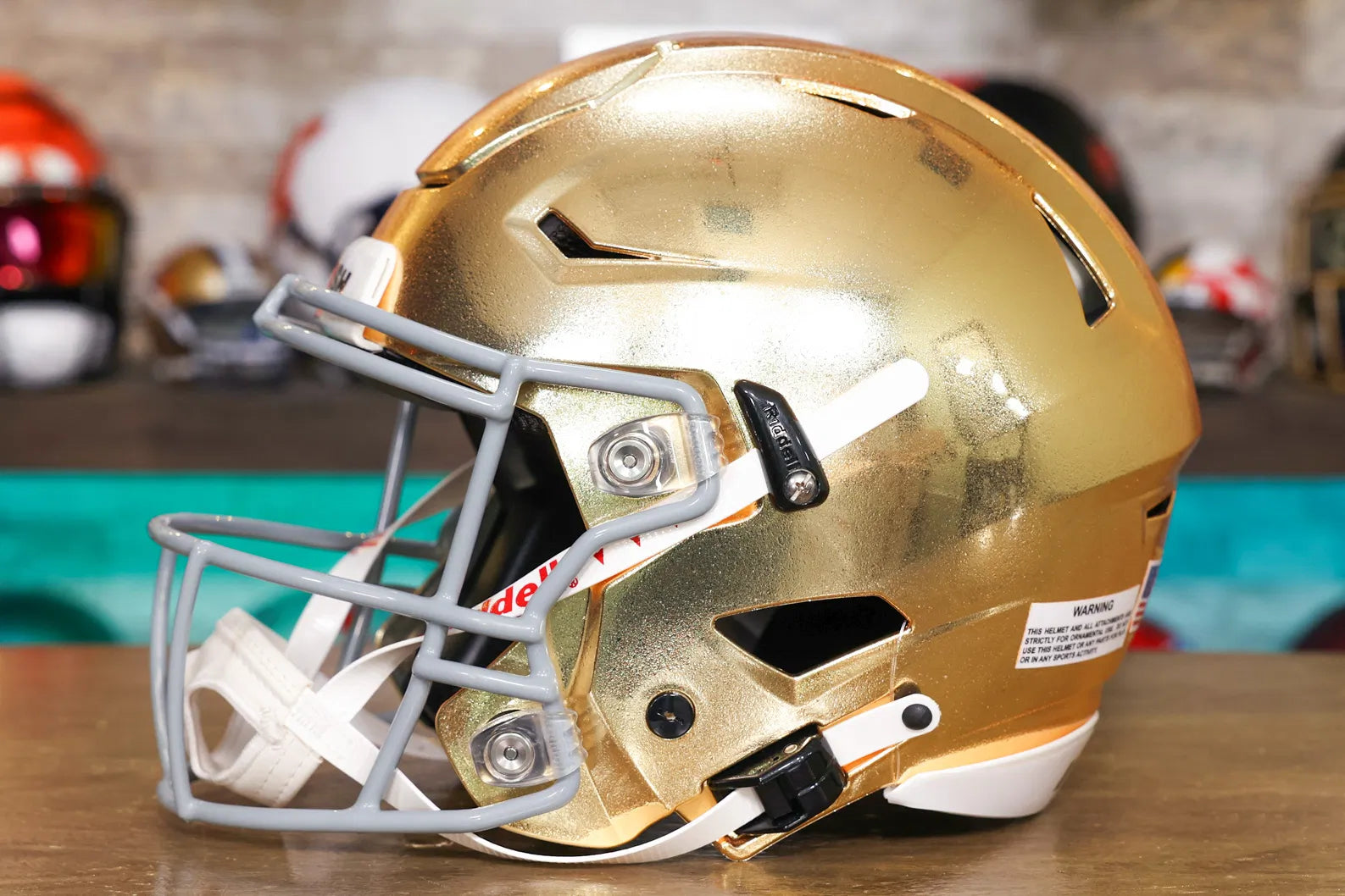 Notre Dame Fighting Irish Riddell SpeedFlex Helmet - HydroFX Gold