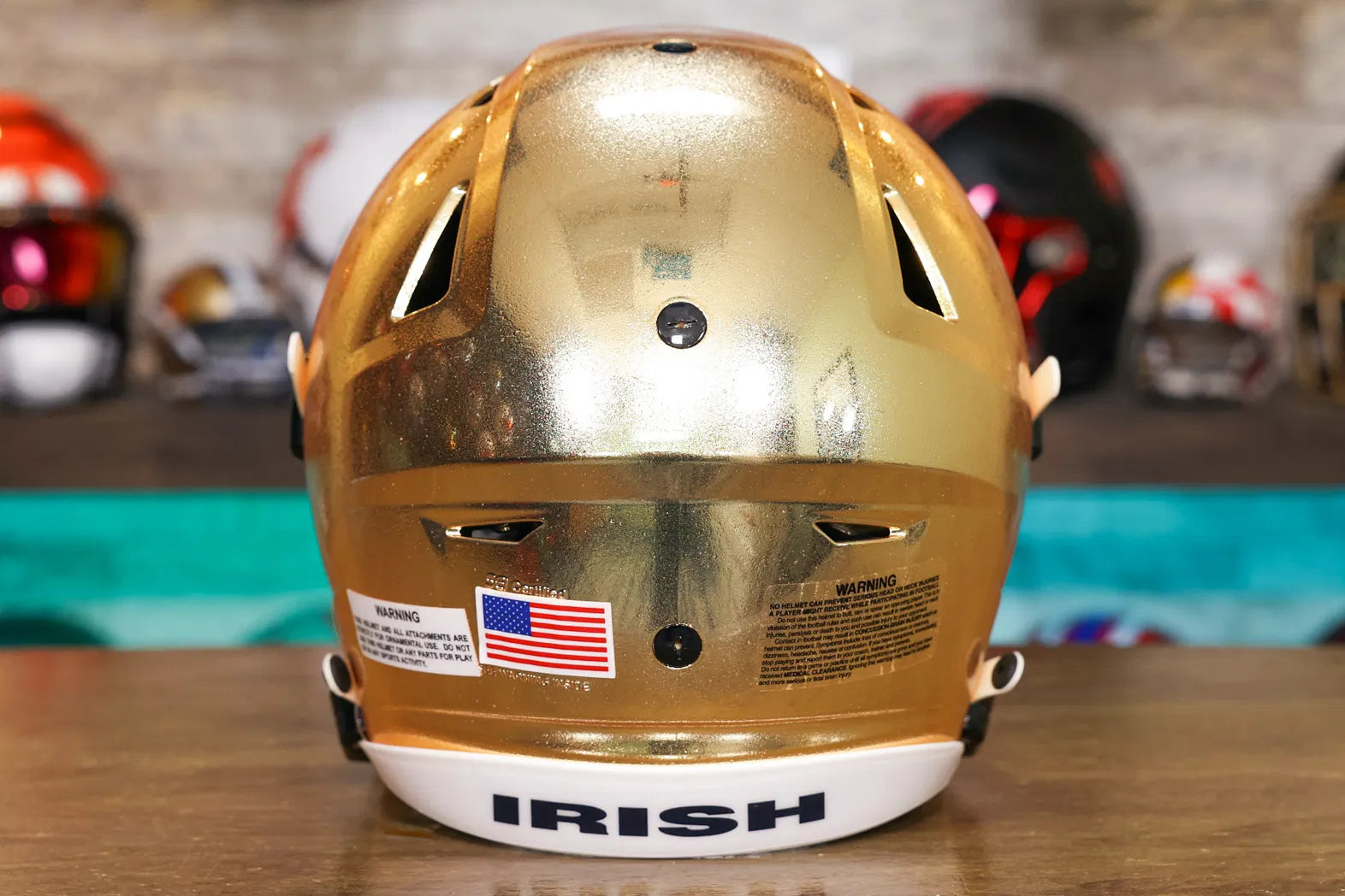 Notre Dame Fighting Irish Riddell SpeedFlex Helmet - HydroFX Gold