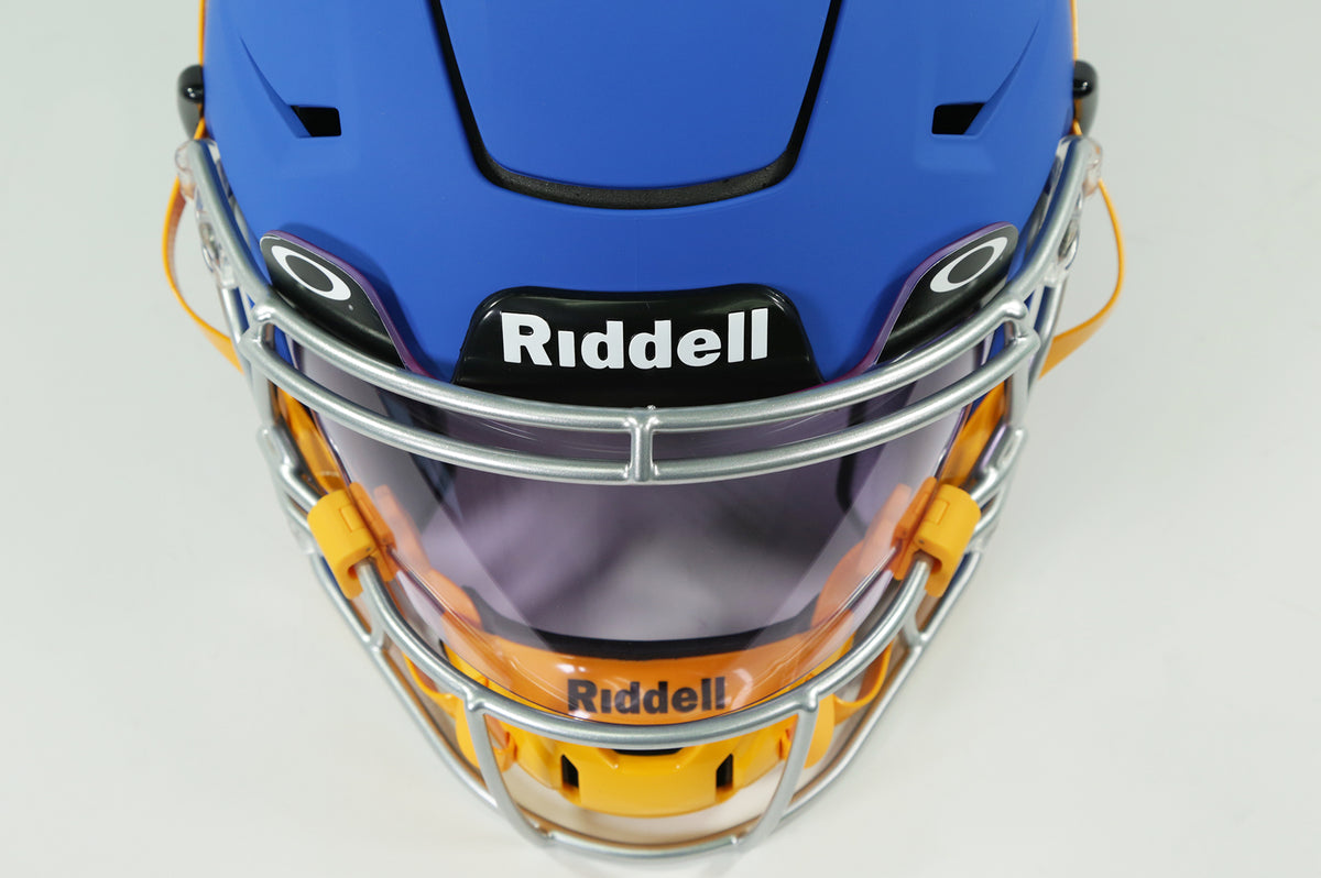 clear face shield for football helmet Tiger Claw Martial Arts impact polycarbonate resists scratches and shields from UV damage Oakley Pro Visor - PRIZM