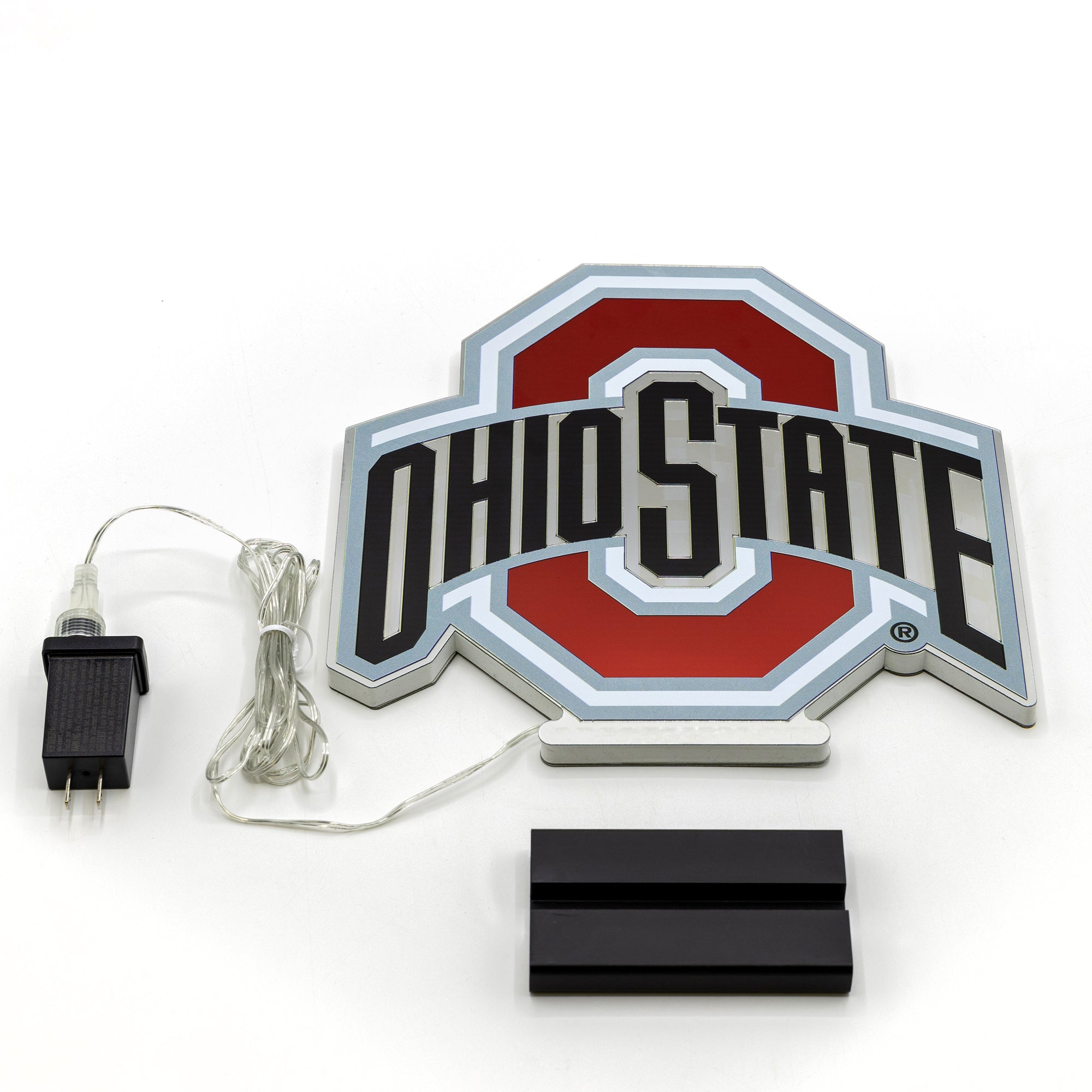 Regalo Collezionisti Football Lampada LED Ohio State Buckeyes - Luce Decorativa OSU College Football, Regalo Da Collezione Per Tifosi Basket Accessori - Foto 8