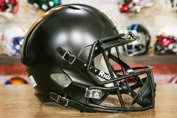 computer ohio state football helmet Buckeyes Riddell Speed Display Coussin Backpack PM and official paint and Personalisation options::Cotton Embroidery (Brown) material:Faux Leather