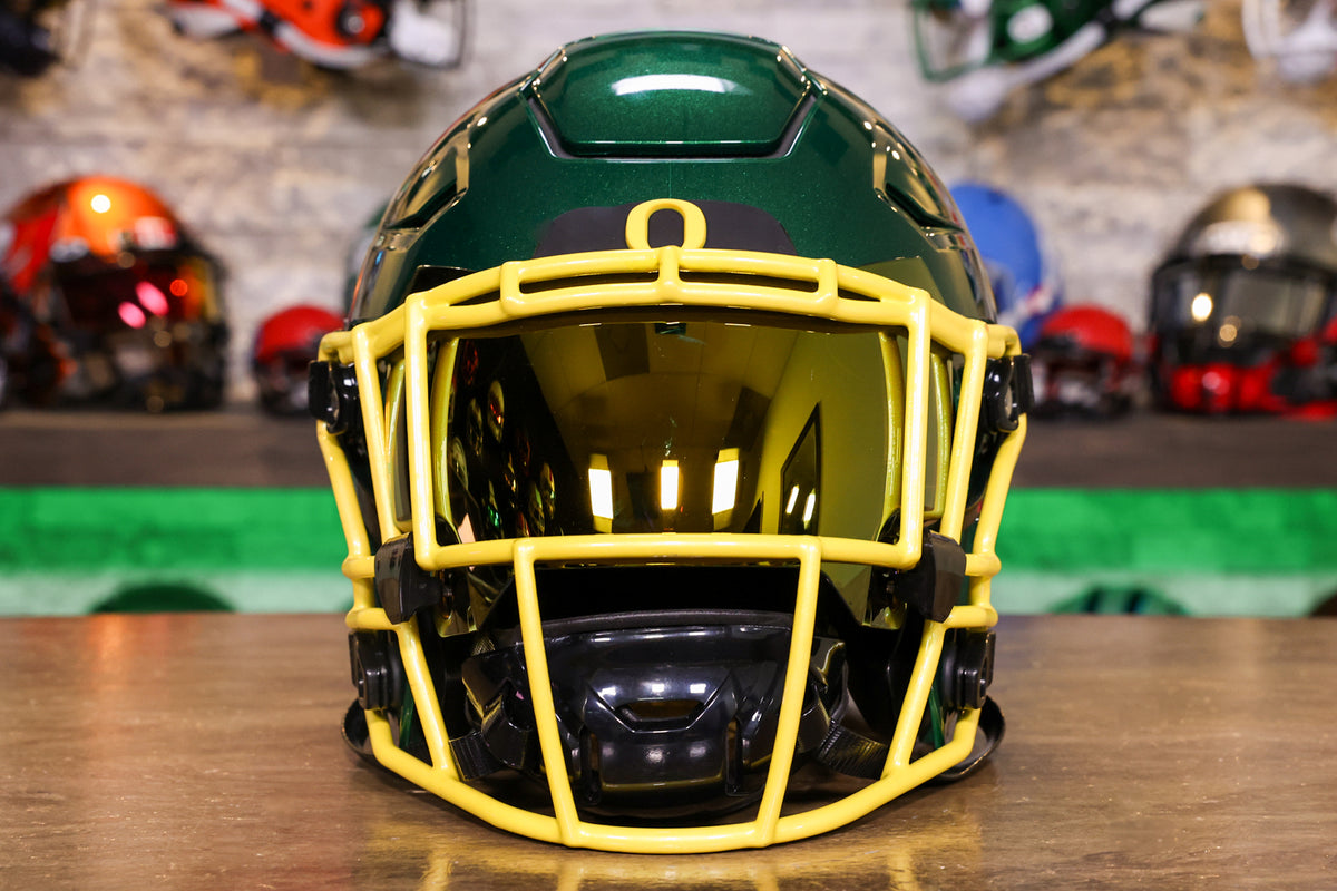 Oregon Speedflex Helmet Oregon Ducks 2018 Team Issued Riddell