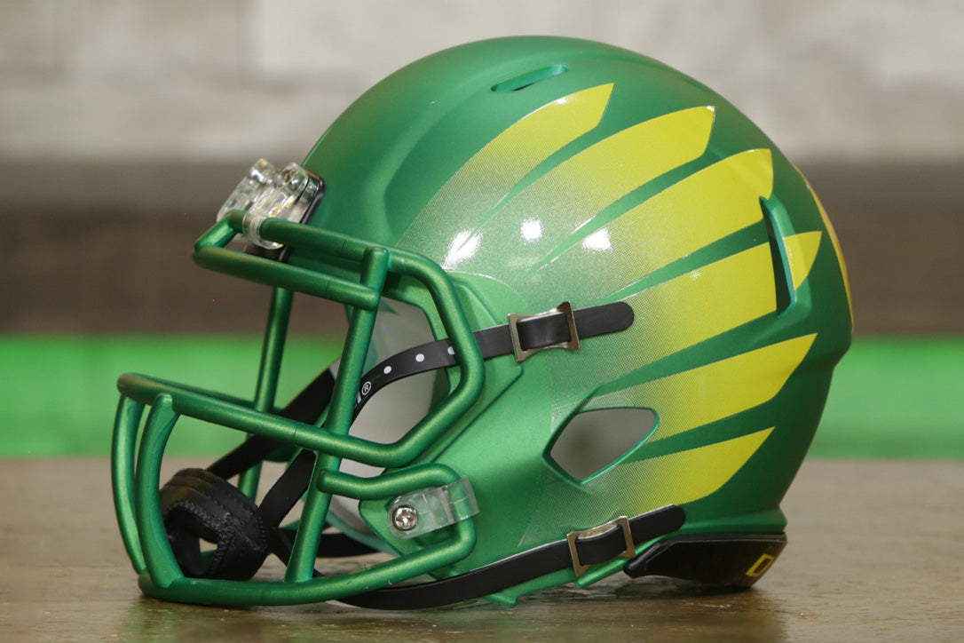 Oregon Ducks Riddell Speed Mini Helmet - Yellow Wing – Green Gridiron, Inc.