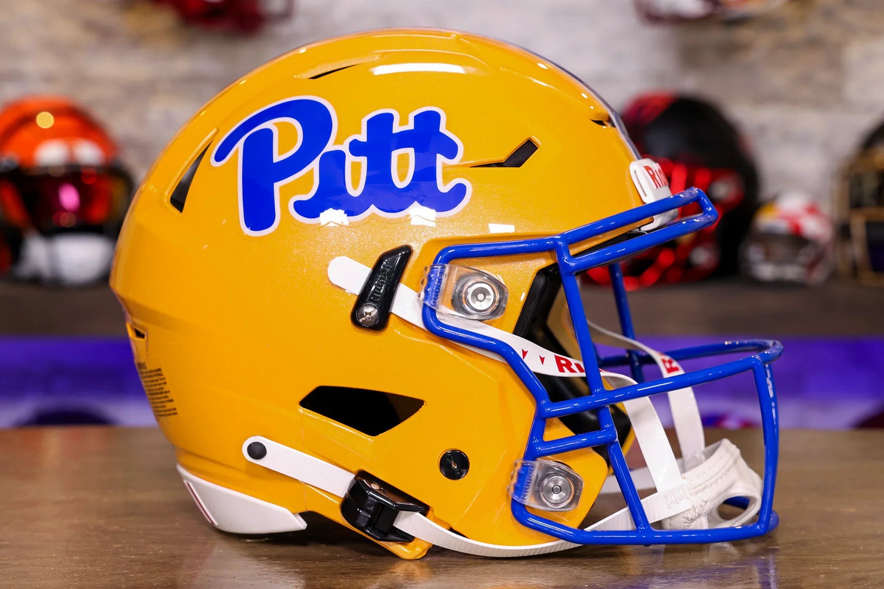 authentic pitt football helmets Panthers Riddell SpeedFlex Helmet field design Pittsburgh Panthers Riddell SpeedFlex Helmet