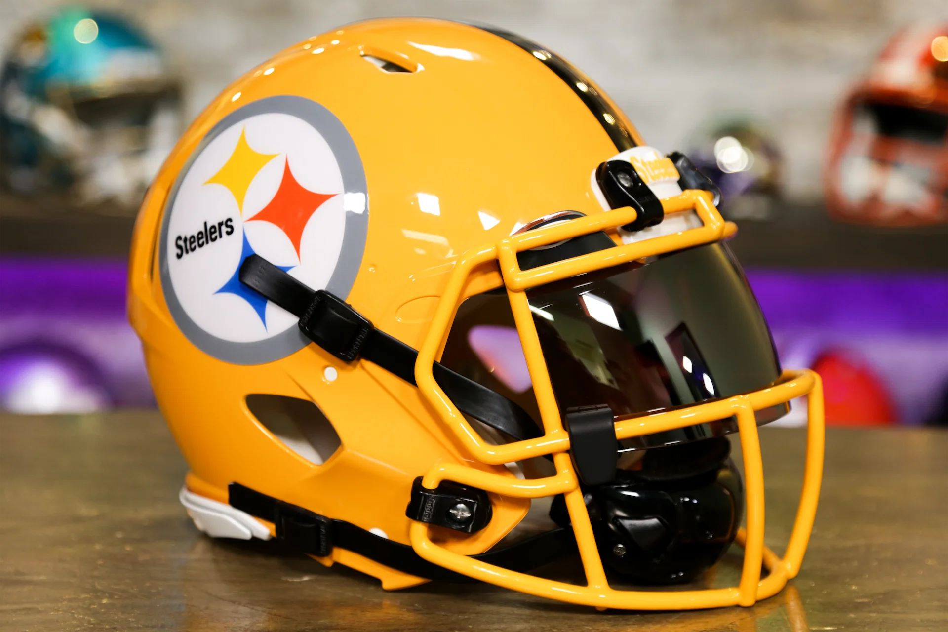 Pittsburgh Steelers Riddell Speed Authentic Helmet GG Edition 00313