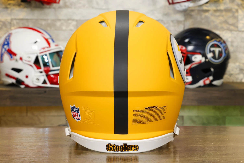 custom steelers motorcycle helmet Pittsburgh Steelers Riddell Speed Authentic Helmet