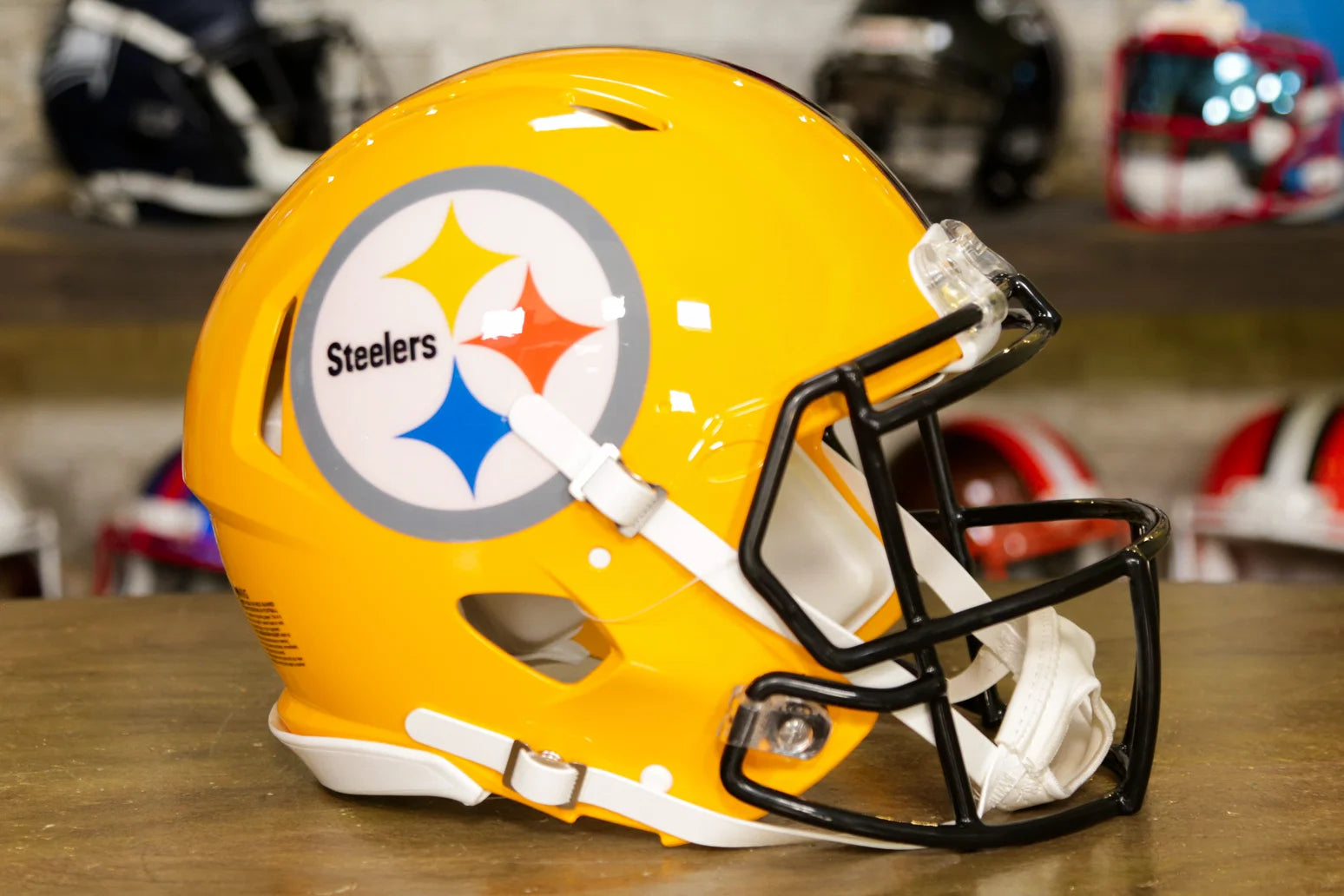 Steelers Helmet With Visor Pittsburgh Steelers #35 Jonathan Ward