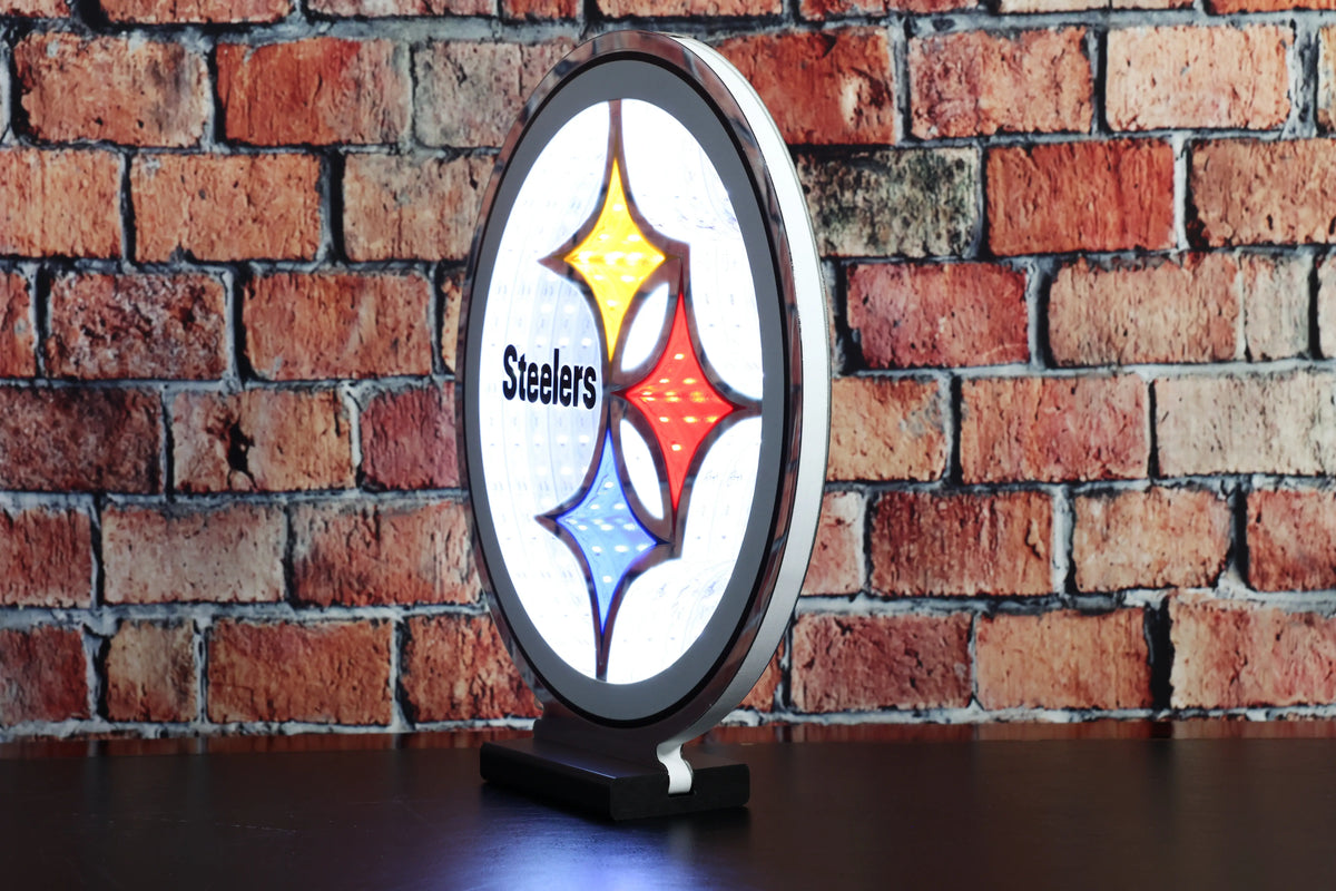 NFL LED Infinity Logo Light - Pittsburgh Steelers – Green Gridiron, Inc.