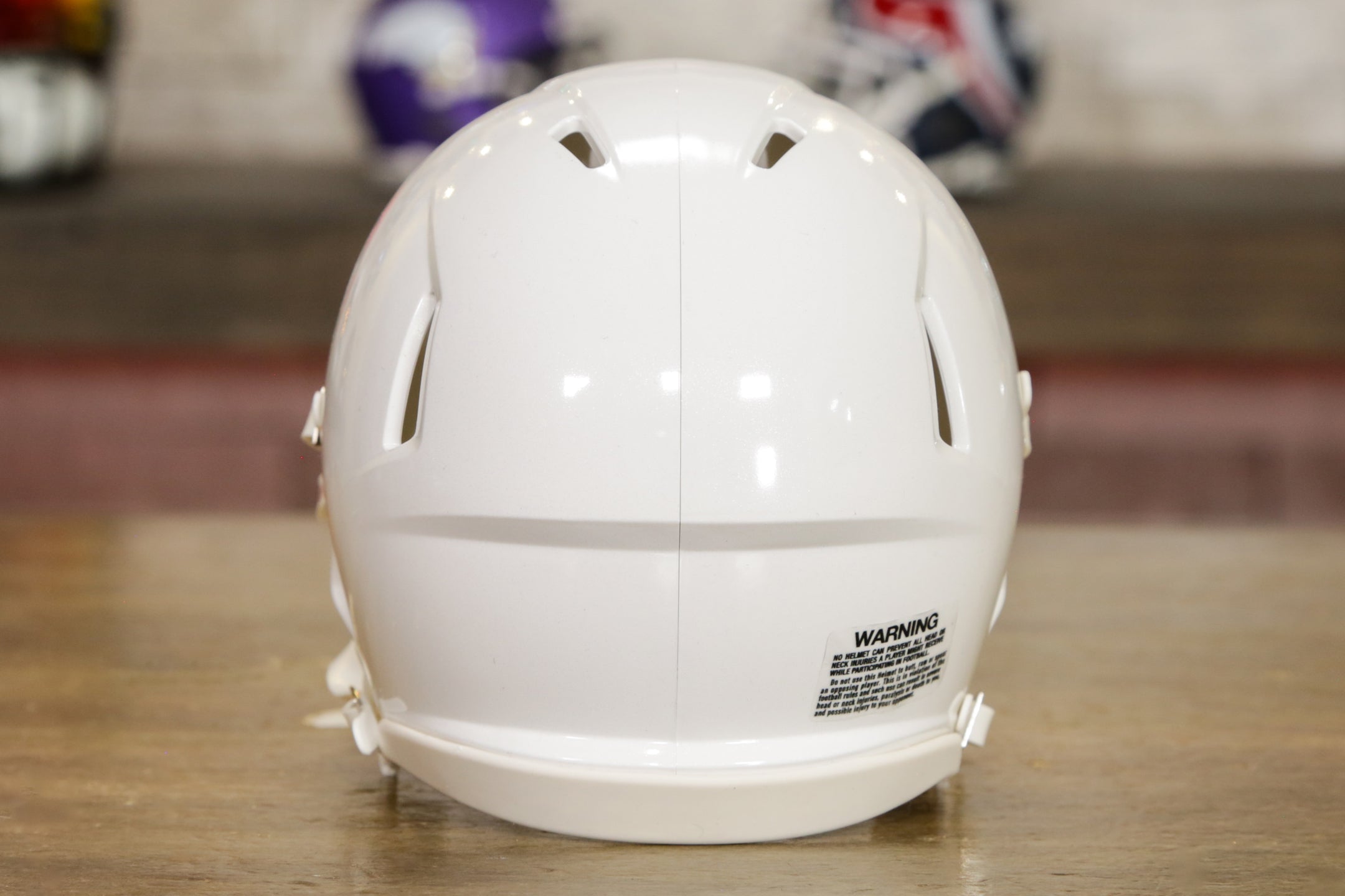 blank white mini football helmet Riddell Speed Shell Color:Purple Ghost Leather Duffle Bags Men Terminal Tackle_Fishing Line 7.50 (in)height