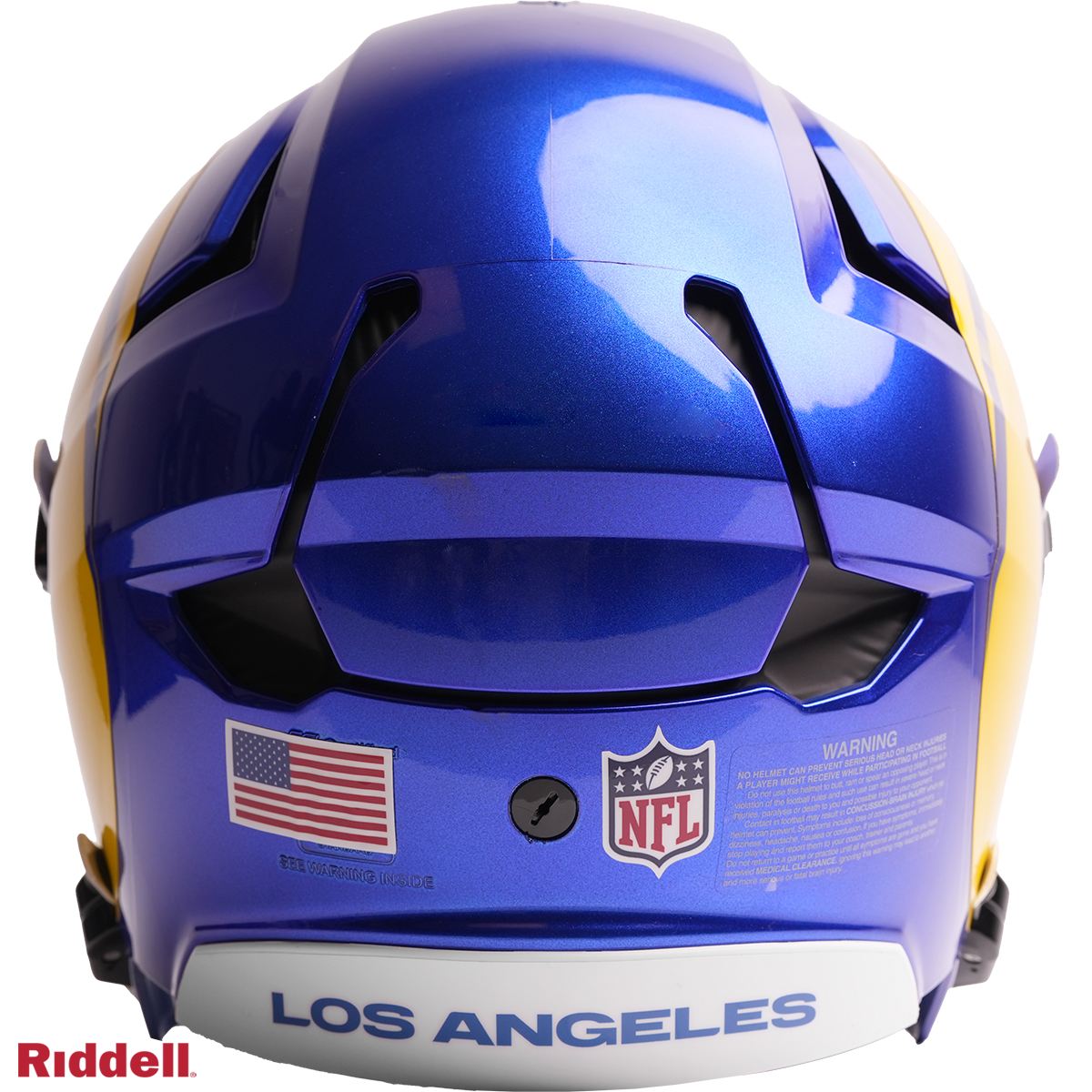 Los Angeles Rams Riddell Axiom Authentic Helmet | Green Gridiron