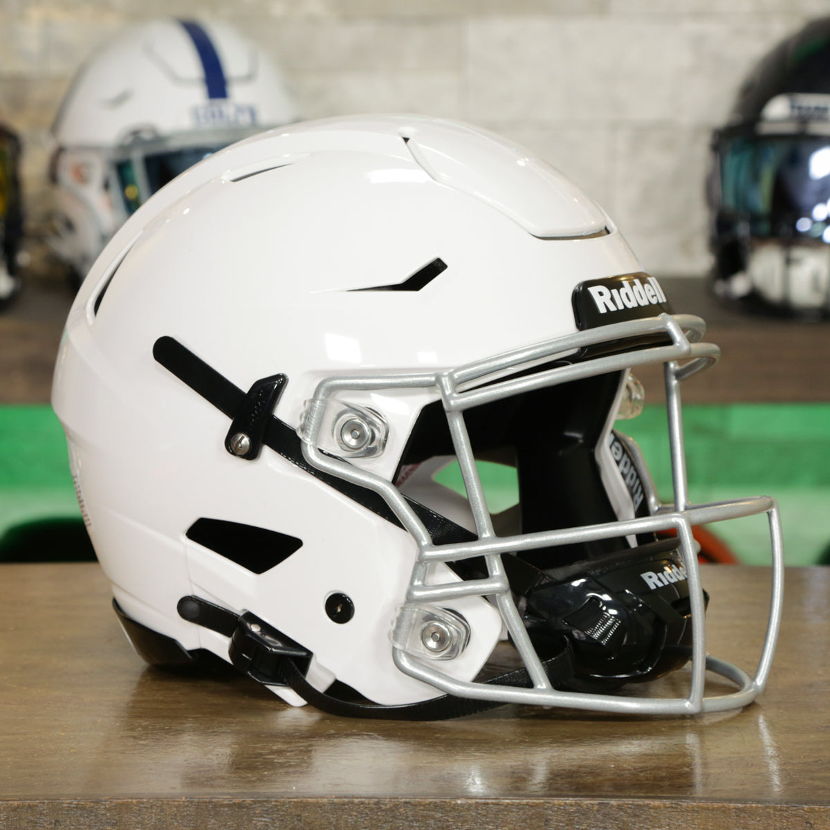 all white speedflex helmet Riddell Denver Broncos Authentic Full Size Style On-Field Alternate 2024 Field Alternate helmets for 2023 High School Speedflex Youth Football