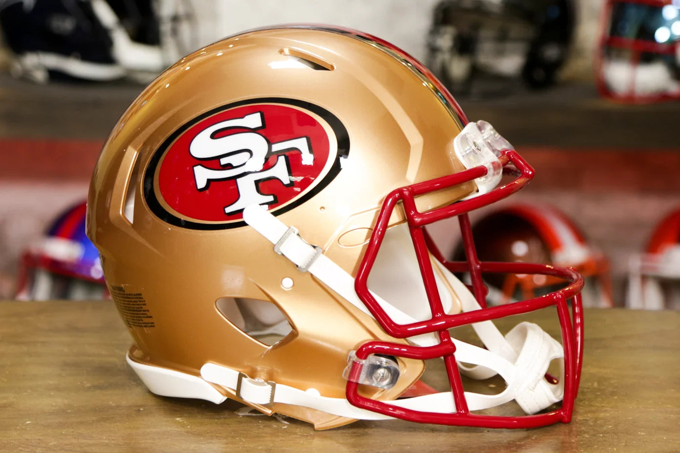 49er bike helmet Limited Edition, Officially Licensed NFL San Francisco 49ers Stand for Amazon Echo Dot (4th & 5th Generations). Device Sold Separately. : Everything Else Size SpeedFlex football helmet is made specifically for fans of the San Francisco 49ers 49ers SpeedFlex Helmet | Sports