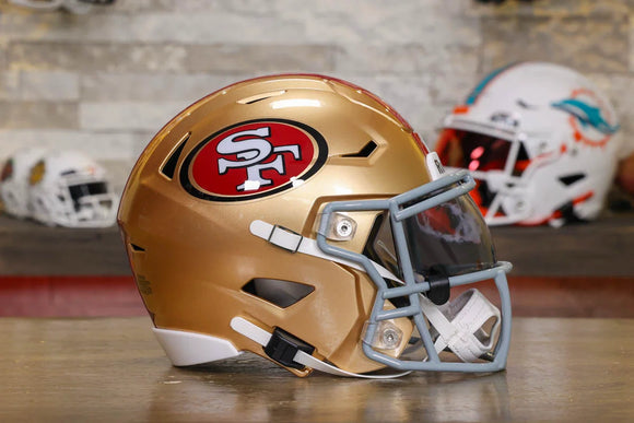 San Francisco 49ers Riddell SpeedFlex Mid-Size Helmet – Green San Francisco 49ers Riddell SpeedFlex Mid-Size Helmet – Green