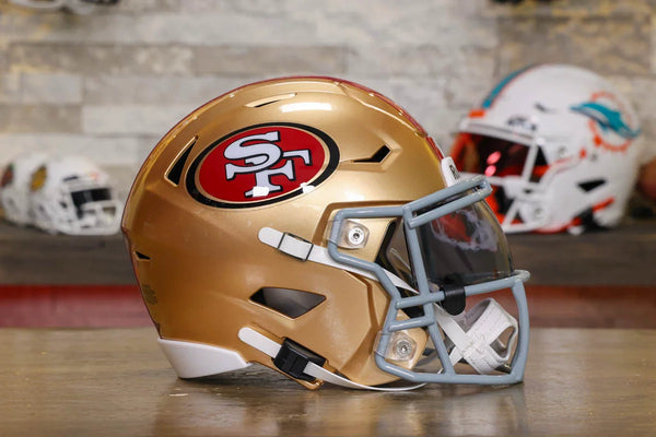 San Francisco 49ers Riddell SpeedFlex Mid-Size Helmet – Green Gridiron, Inc