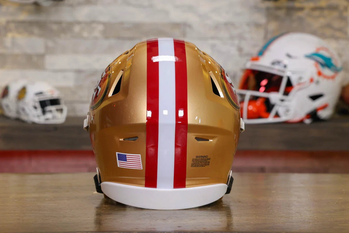 San Francisco 49ers Riddell SpeedFlex Mid-Size Helmet – Green San Francisco 49ers Riddell SpeedFlex Mid-Size Helmet – Green
