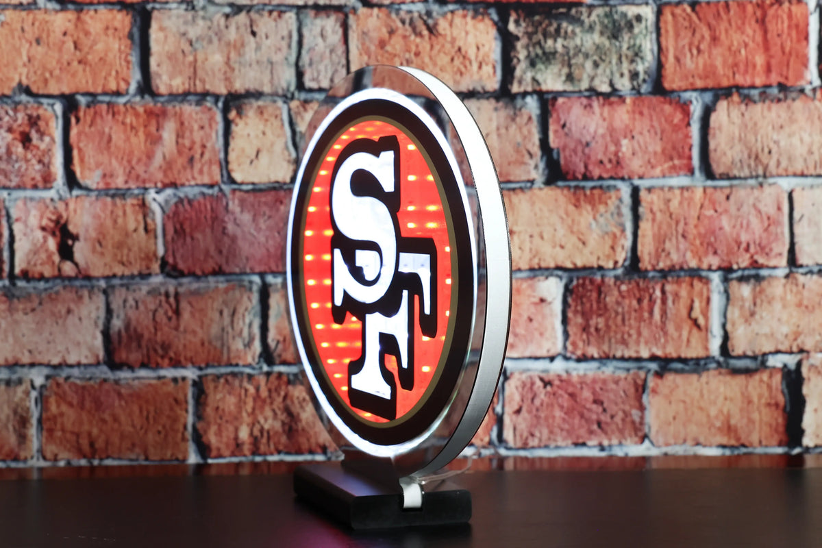 NFL LED Infinity Logo Light - San Francisco 49ers – Green Gridiron, Inc.