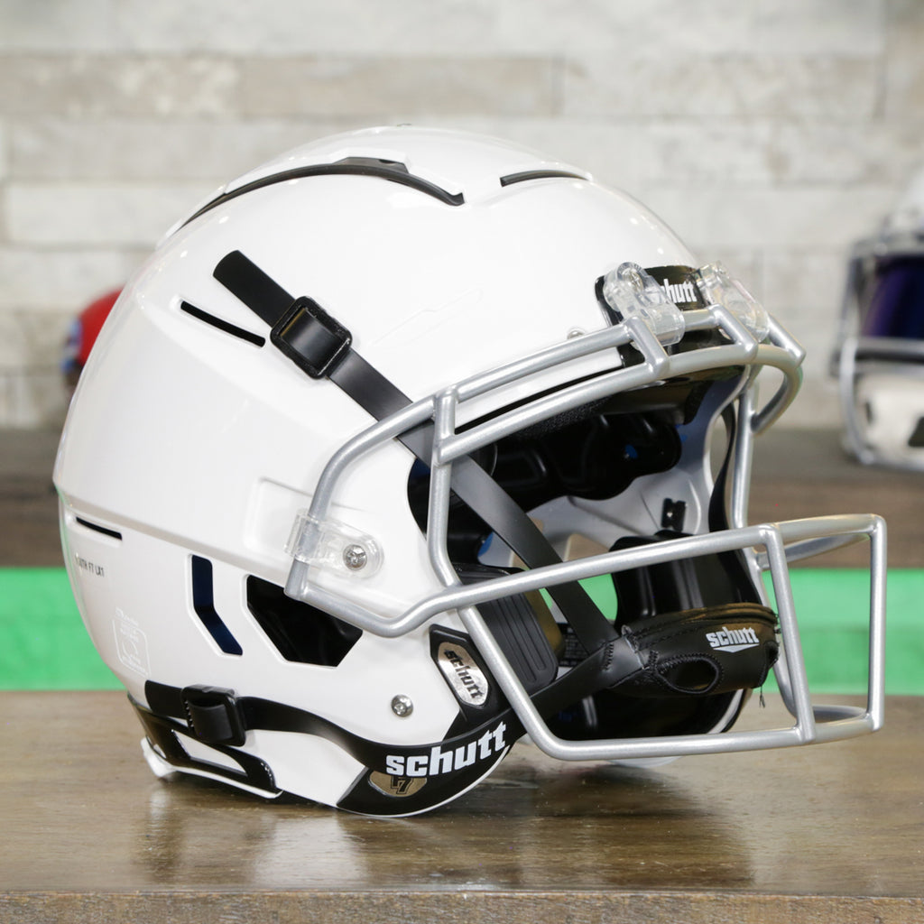 f7 football helmet for youth Schutt Pro | Advanced Protection Helmets Utilizes the Helmet Stabilization System (HSS) jaw pads for added comfort and protection Schutt F7 LX1 Youth Football