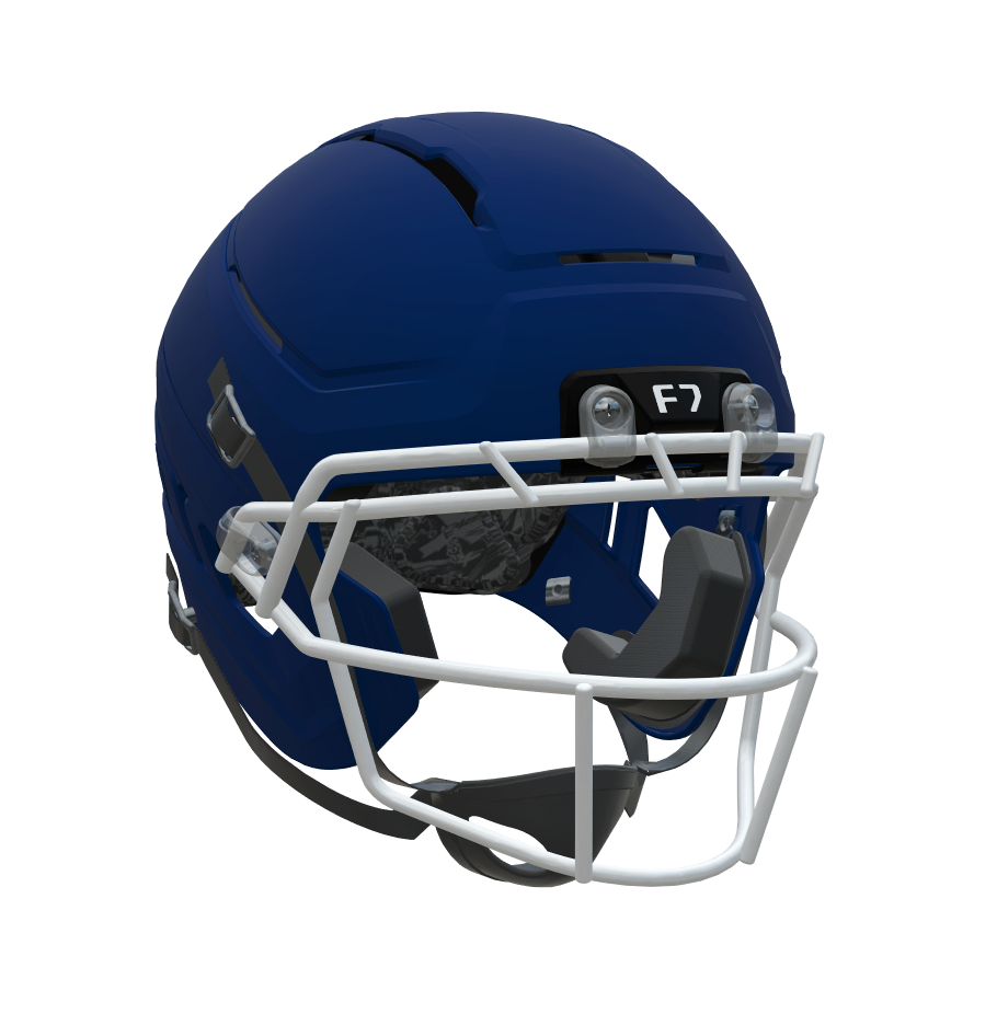 blue f7 helmet PRO NFL logos Schutt F7 VTD Adult Football