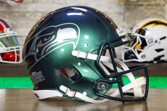 fancy football helmets Seattle Seahawks Riddell Speed Authentic Helmet