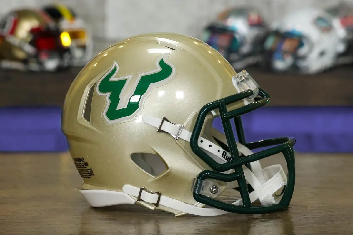 bulls football helmet South Florida Bulls Gold Speed Mini