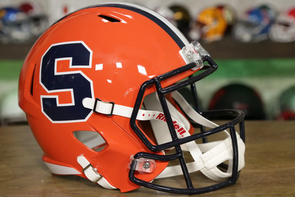 authentic syracuse football helmet Orange Riddell Speed Mini field designs Syracuse Orange NCAA Riddell Speed